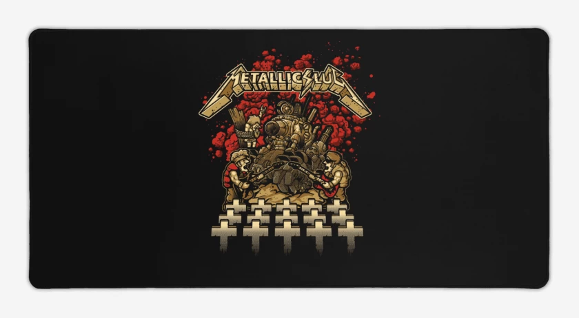 Mouse pad Gamer Negro de Metallic slug