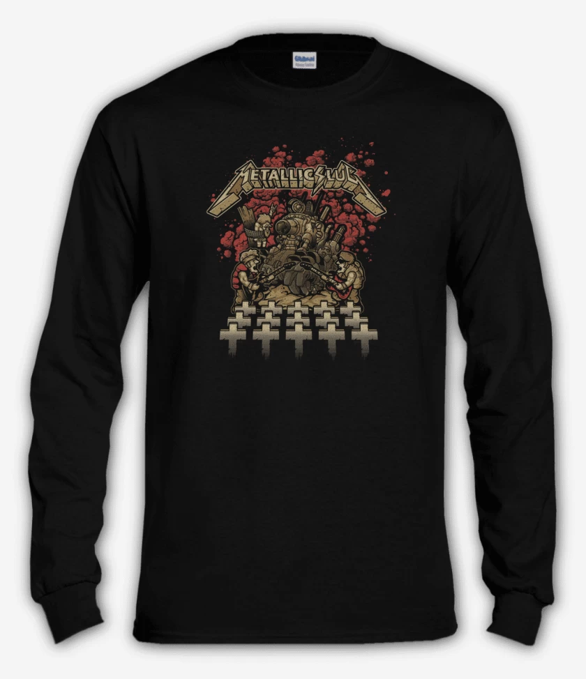 Polera manga larga Negro de Metallic slug