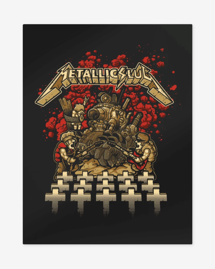 Print metalico Negro de Metallic slug