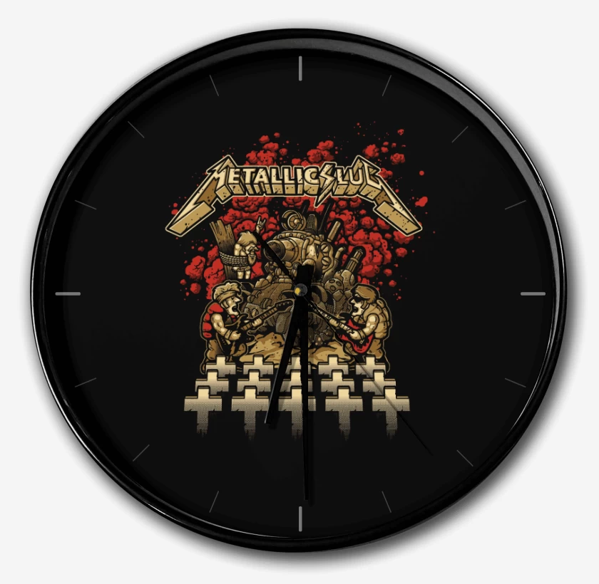 Reloj Negro de Metallic slug