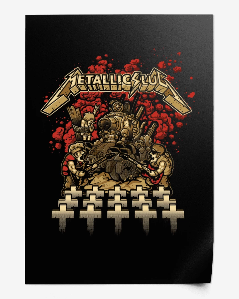 Print Negro de Metallic slug
