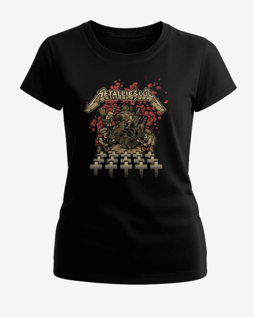 Polera de Mujer Negro de Metallic slug
