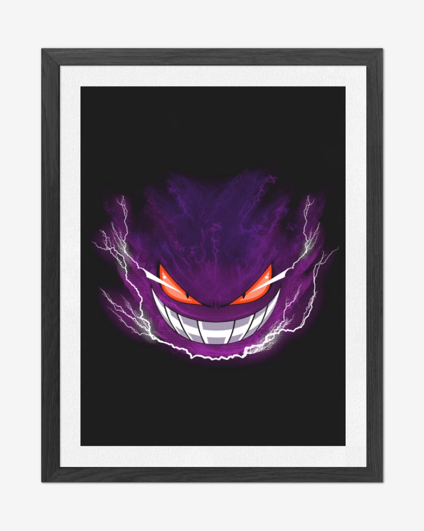 Cuadro decorativo Negro de Gengar 3