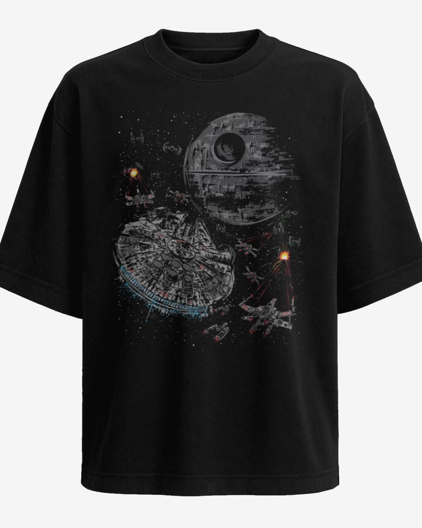 Polera Oversize Negro de Star wars 3 