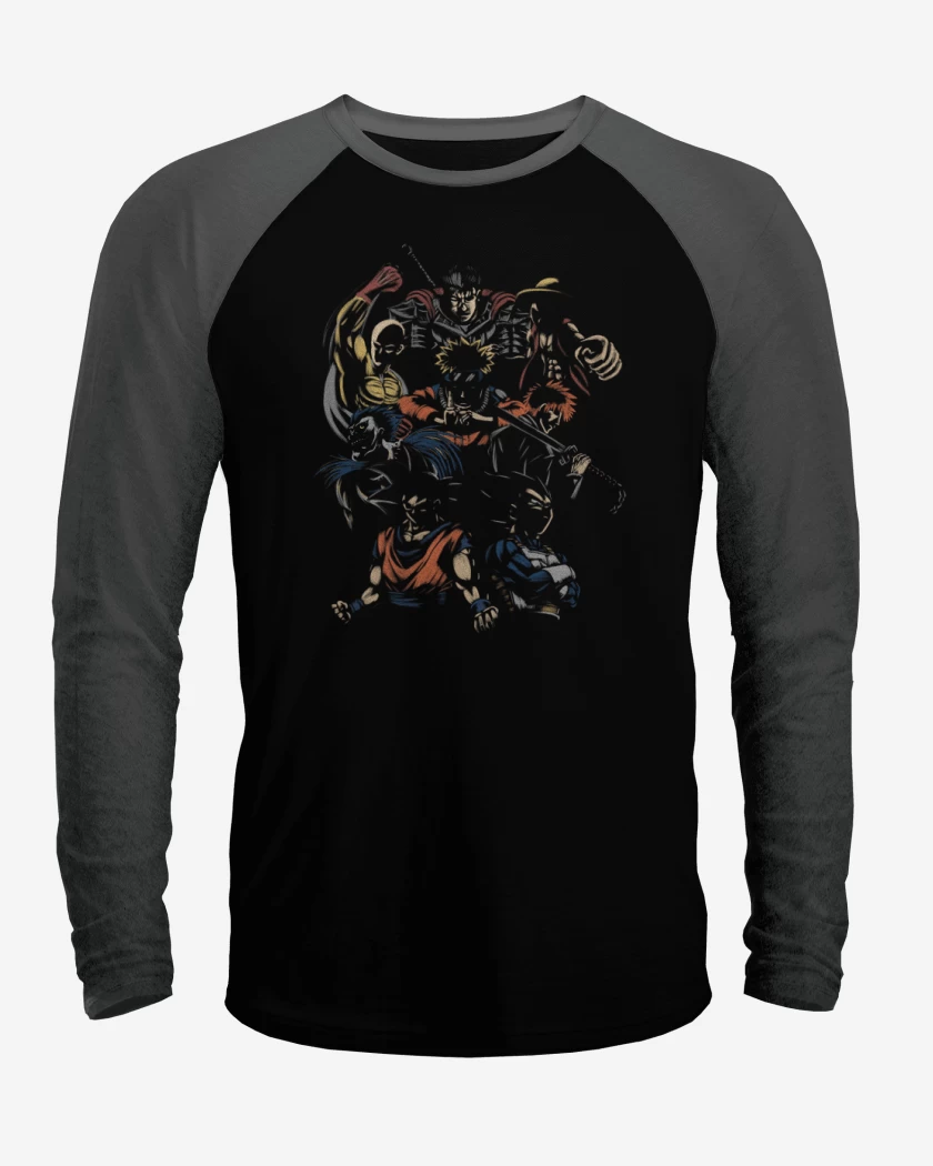 Polera Raglan Goku vegeta y los demas