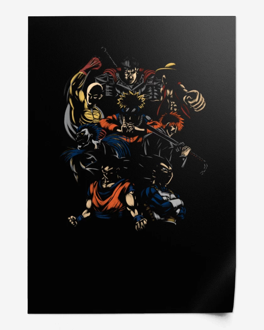 Print Goku vegeta y los demas