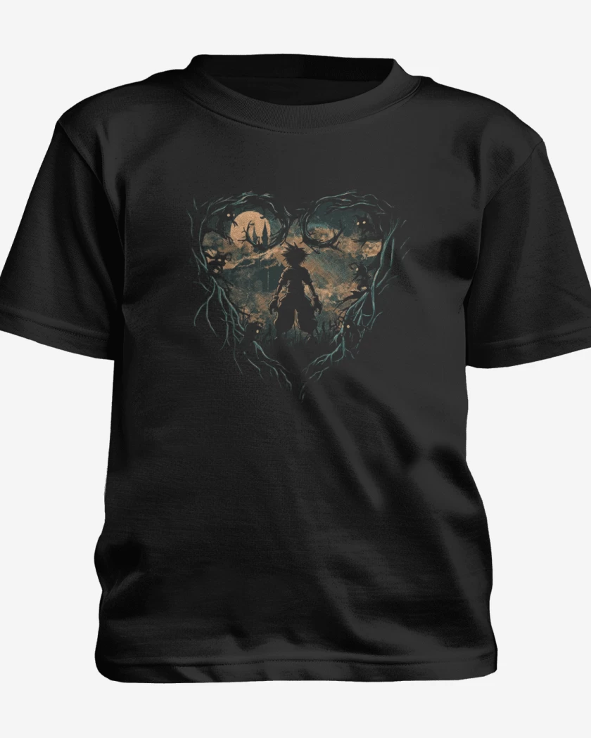 Polera de niño Negro de Kingdom hearts 4