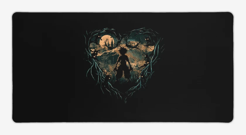 Mouse pad Gamer Negro de Kingdom hearts 4