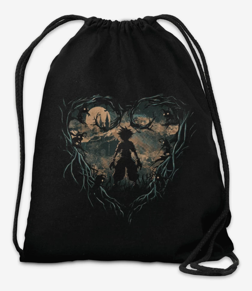 Mochila Negro de Kingdom hearts 4