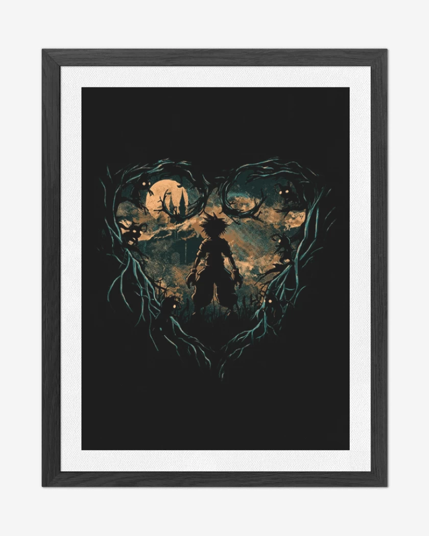 Cuadro decorativo Negro de Kingdom hearts 4