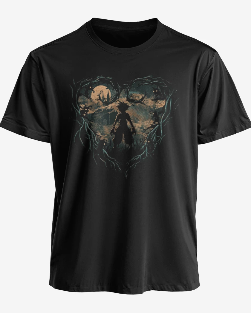 Polera premium Negro de Kingdom hearts 4