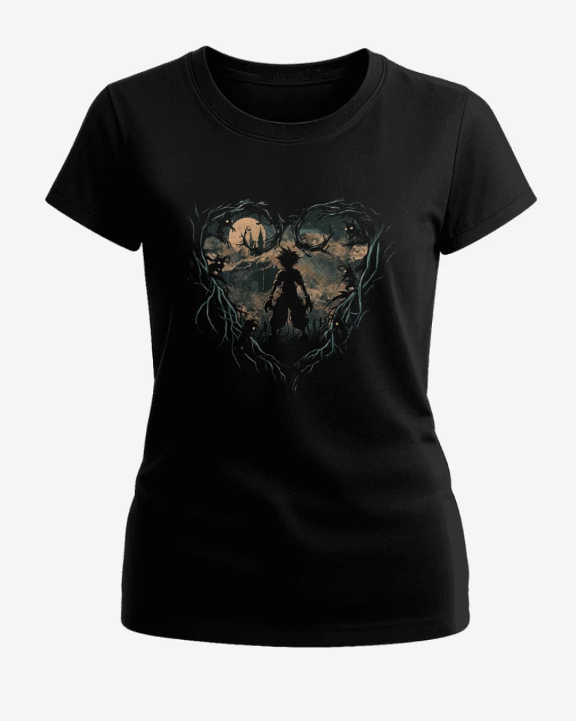 Polera de Mujer Negro de Kingdom hearts 4