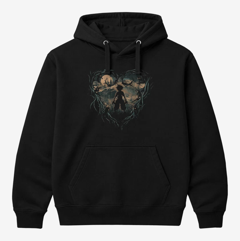 Polerón Canguro Negro de Kingdom hearts 4
