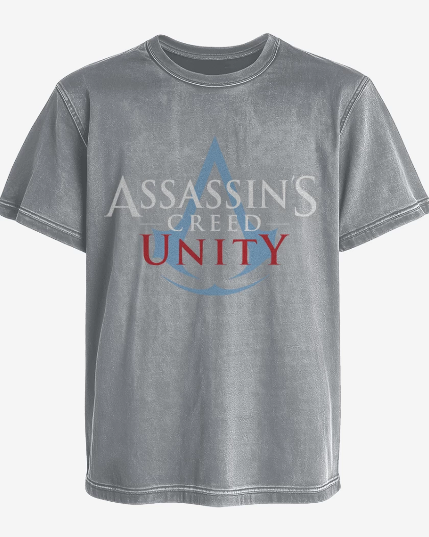 Polera desgastada Gris Melange de AC - Unity