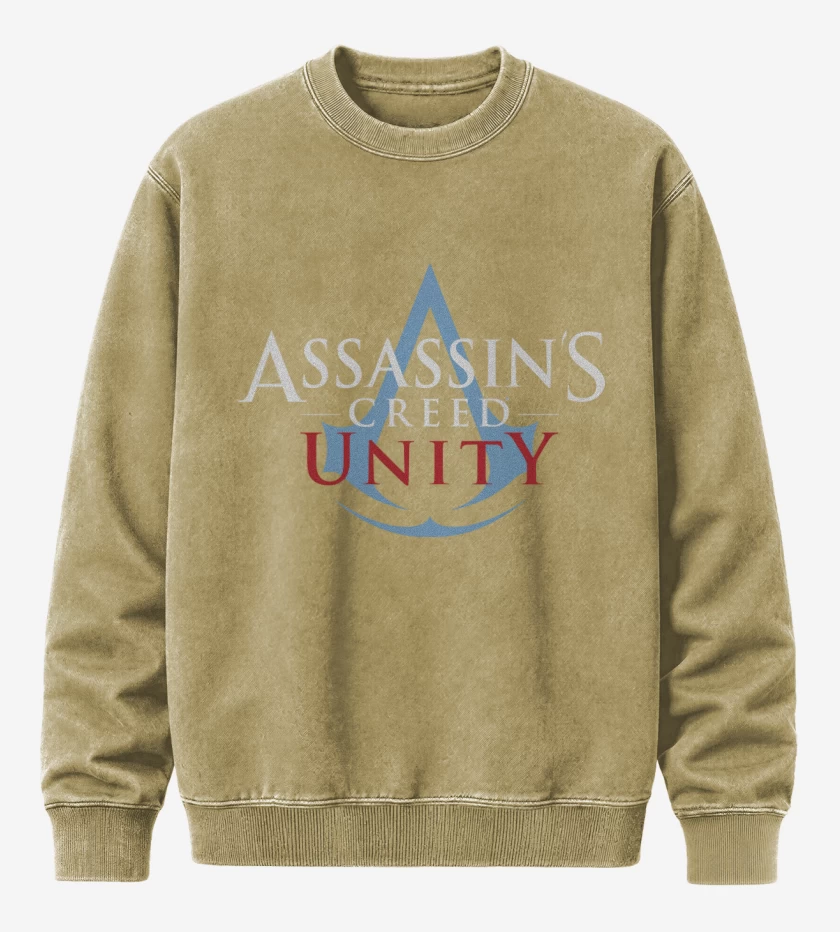 Poleron Polo Acid Wash Beige de AC - Unity