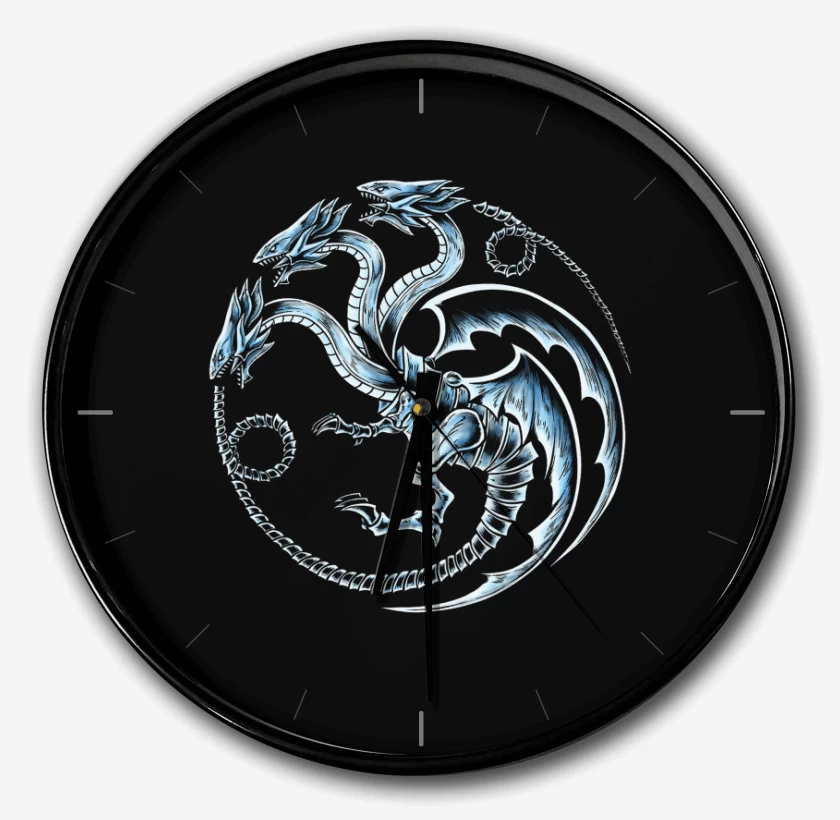 Reloj Dragon blanco de ojos azules