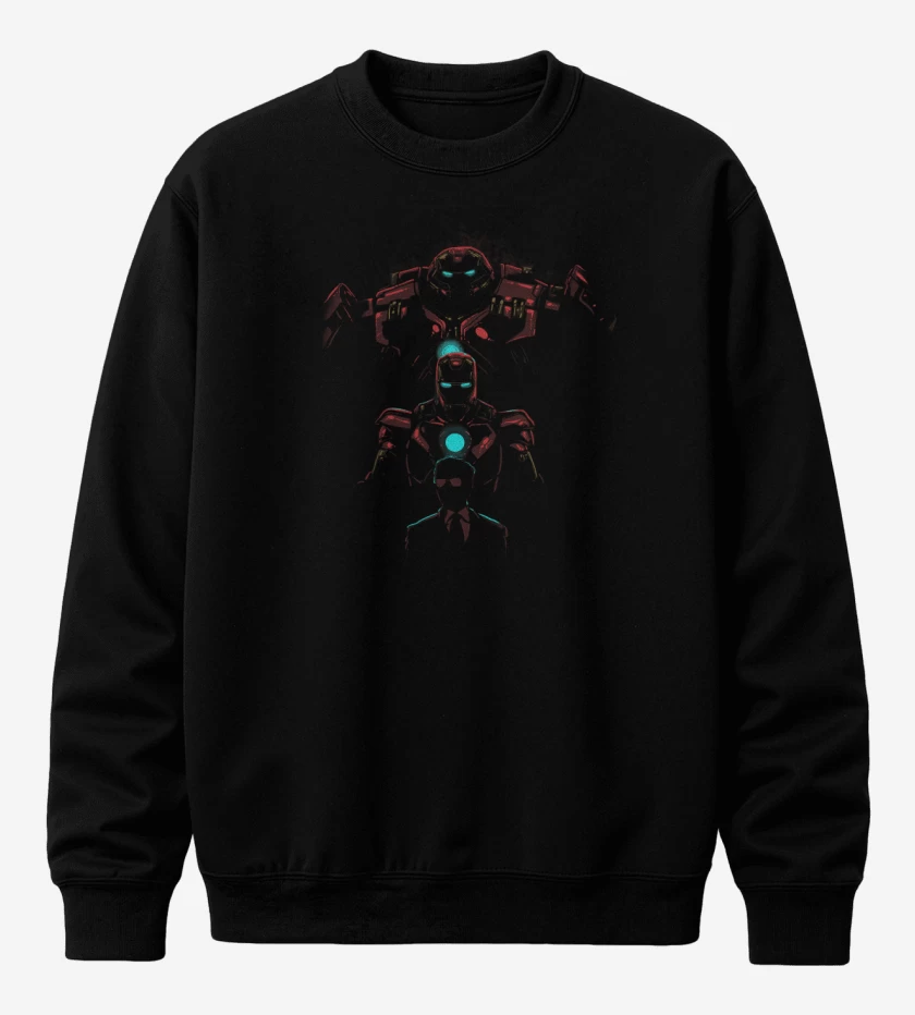 Poleron polo Negro de Iron man 3