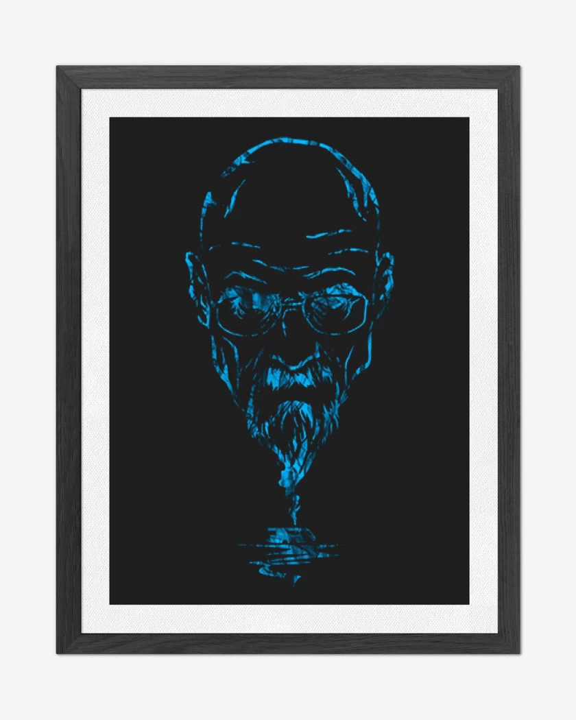 Cuadro decorativo Negro de Walter W Breaking Bad 