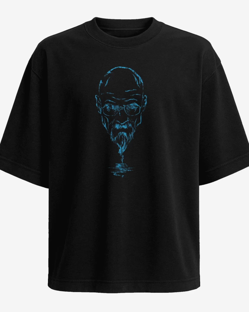 Polera Oversize Negro de Walter W Breaking Bad 