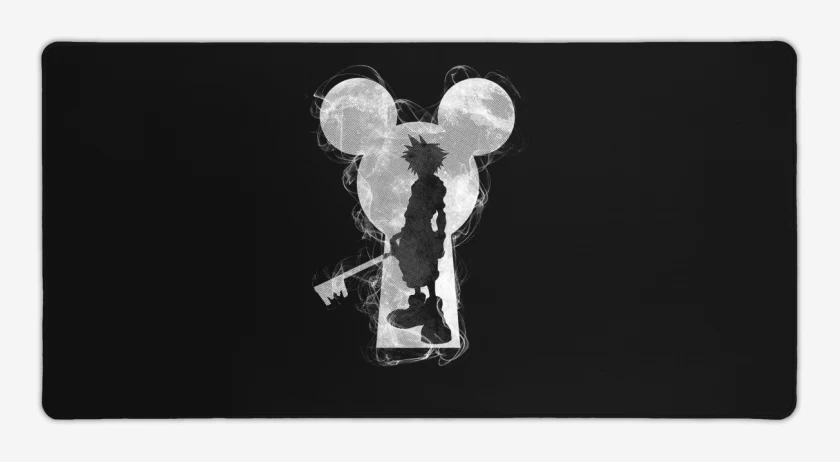 Mouse pad Gamer Negro de Kingdom hearts 3 