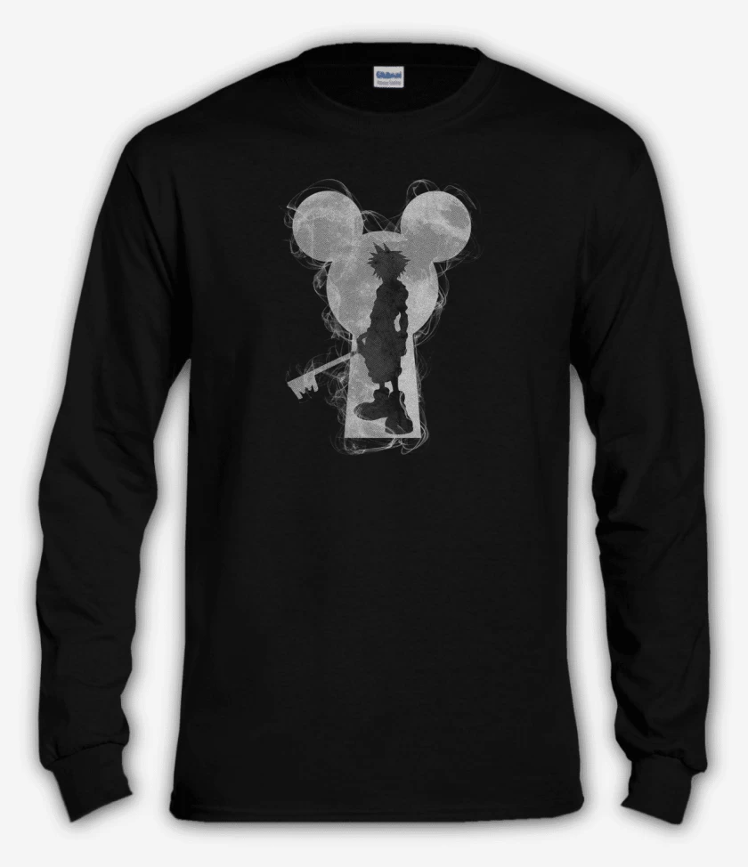 Polera manga larga Negro de Kingdom hearts 3 