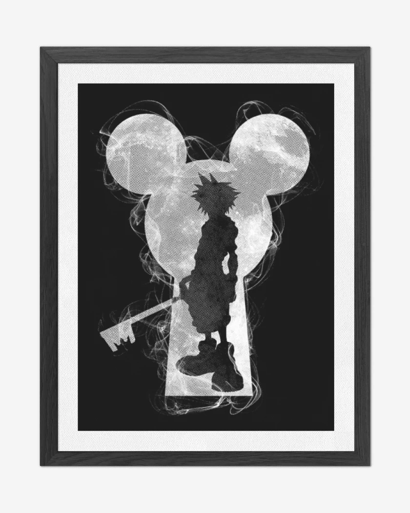 Cuadro decorativo Negro de Kingdom hearts 3 