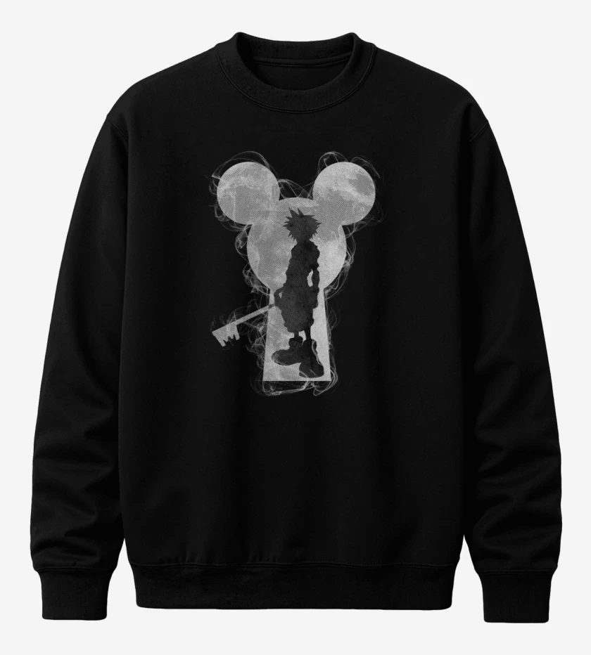 Poleron polo Negro de Kingdom hearts 3 