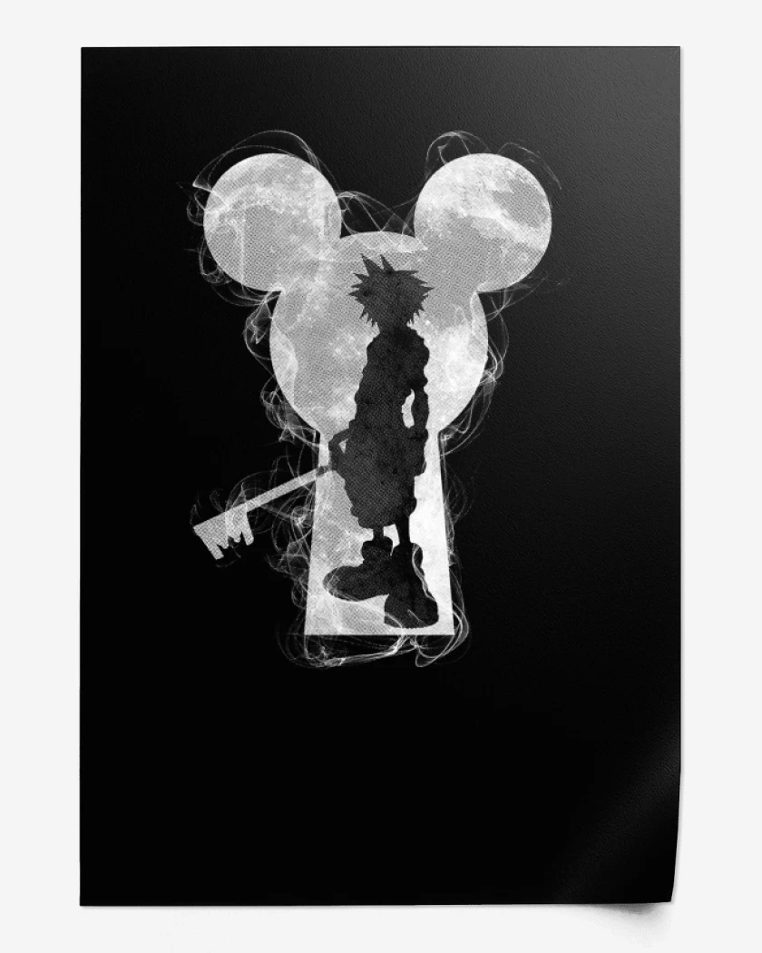 Print Negro de Kingdom hearts 3 