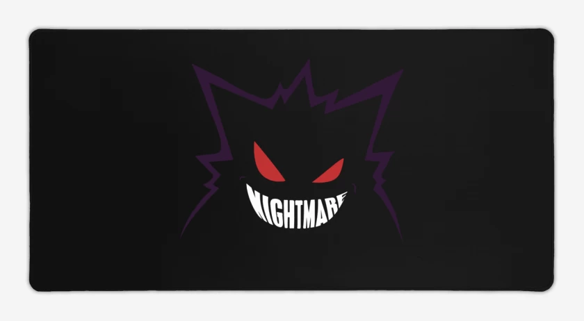 Mouse pad Gamer Negro de Gengar 2