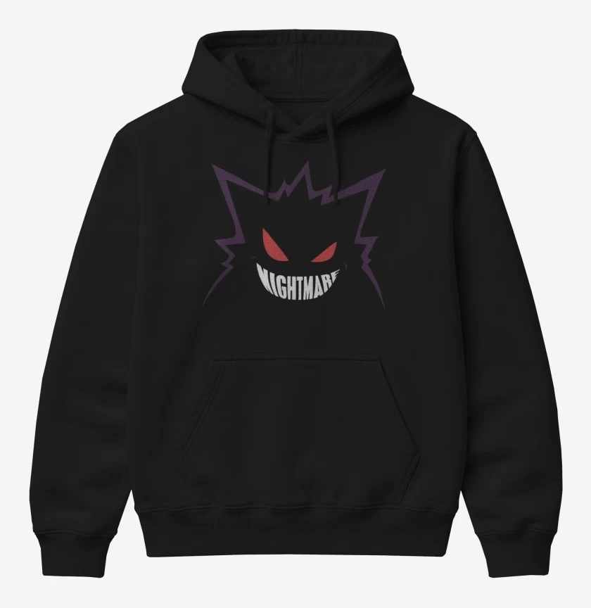 Poleron Canguro básico Negro de Gengar 2