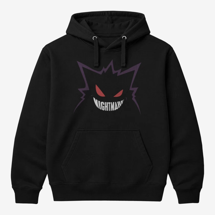Polerón Canguro Negro de Gengar 2