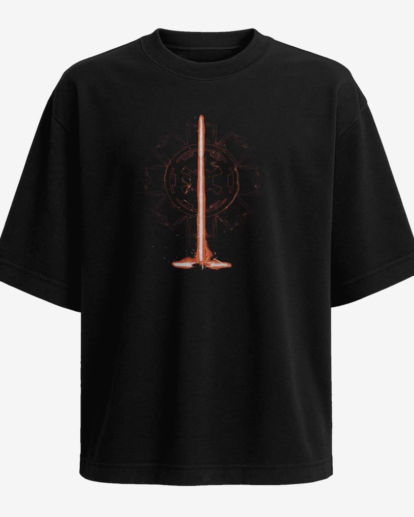 Polera Oversize Negro de Republica