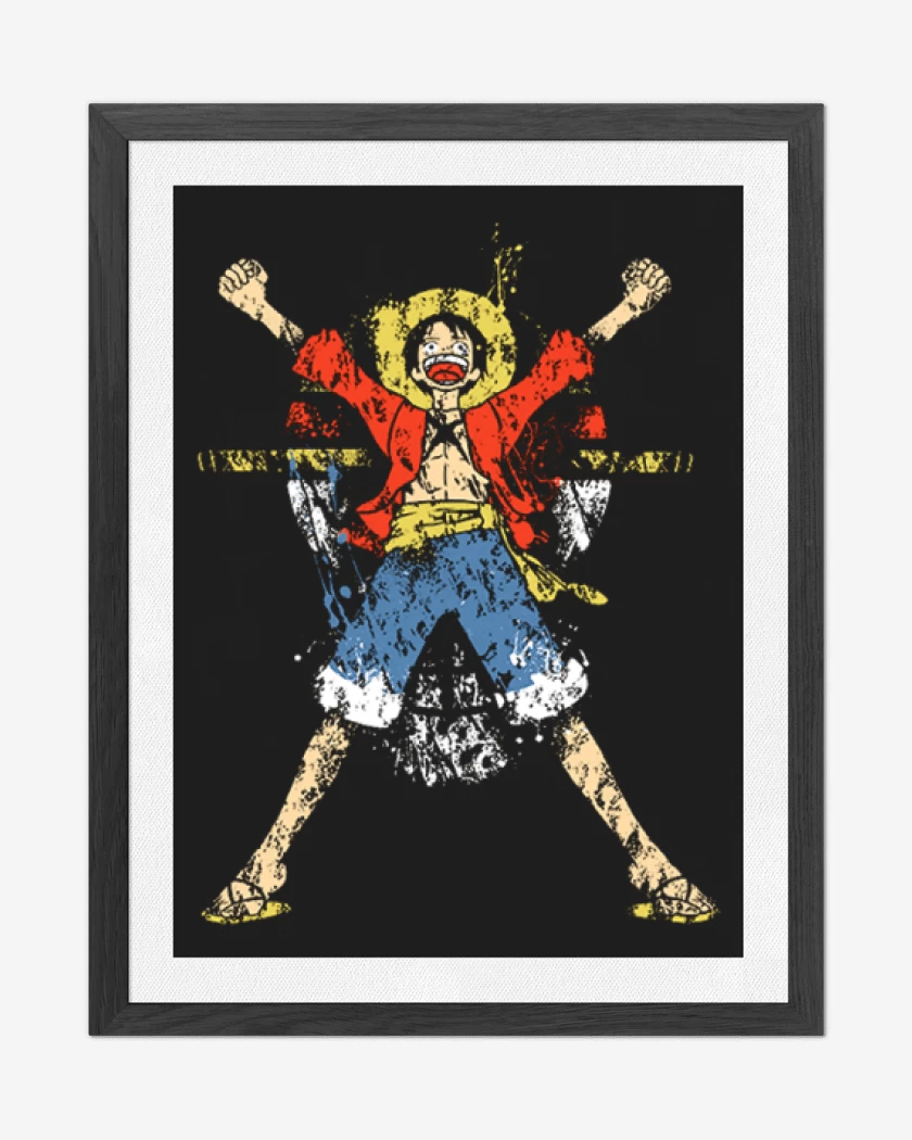 Cuadro decorativo Negro de Luffy