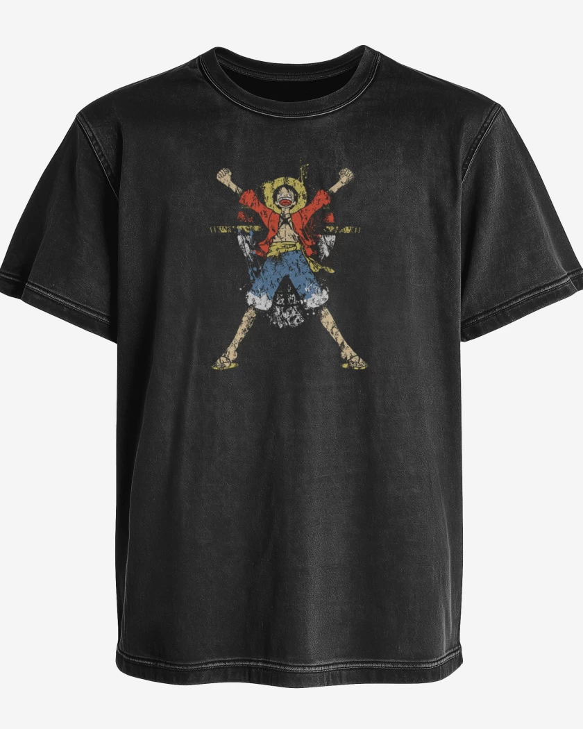 Polera desgastada Luffy