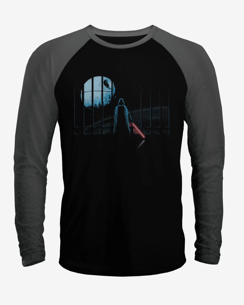 Polera Raglan Negro / Negro Heather de Darth vader 2