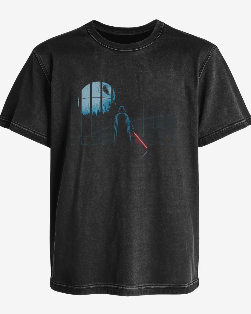 Polera desgastada Negro de Darth vader 2