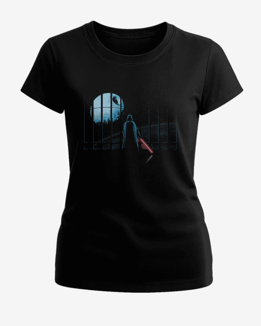 Polera de Mujer Negro de Darth vader 2