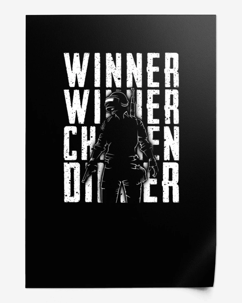 Print Negro de Winner winner 