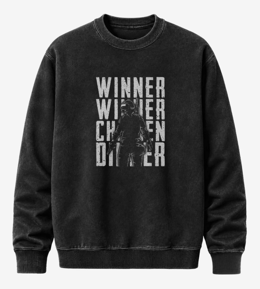 Poleron Polo Acid Wash Negro de Winner winner 