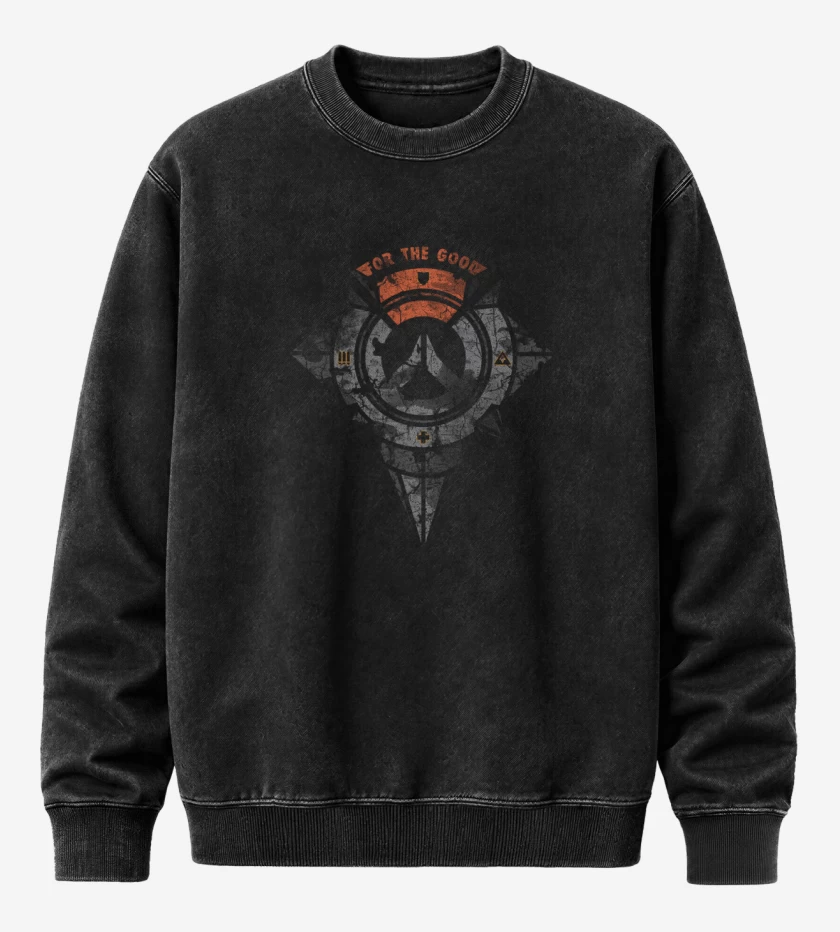 Poleron Polo Acid Wash Negro de For the good ow