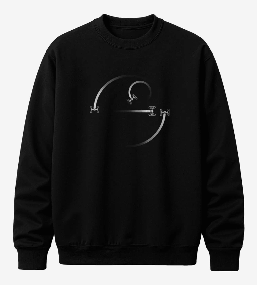 Poleron polo Negro de Cazas star wars