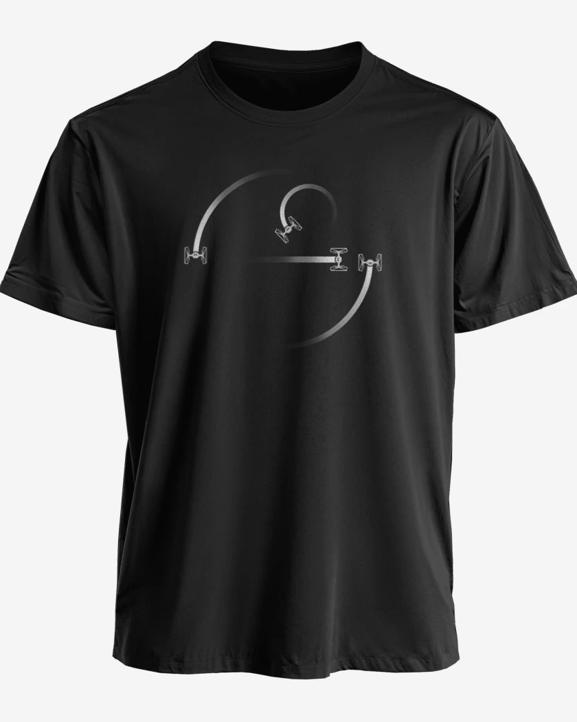 Polera premium Negro de Cazas star wars