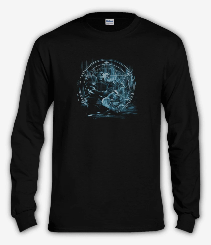 Polera manga larga Negro de Alfons 
