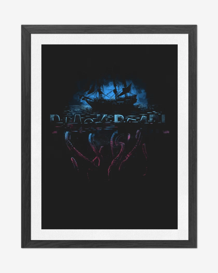 Cuadro decorativo Negro de Perla negra