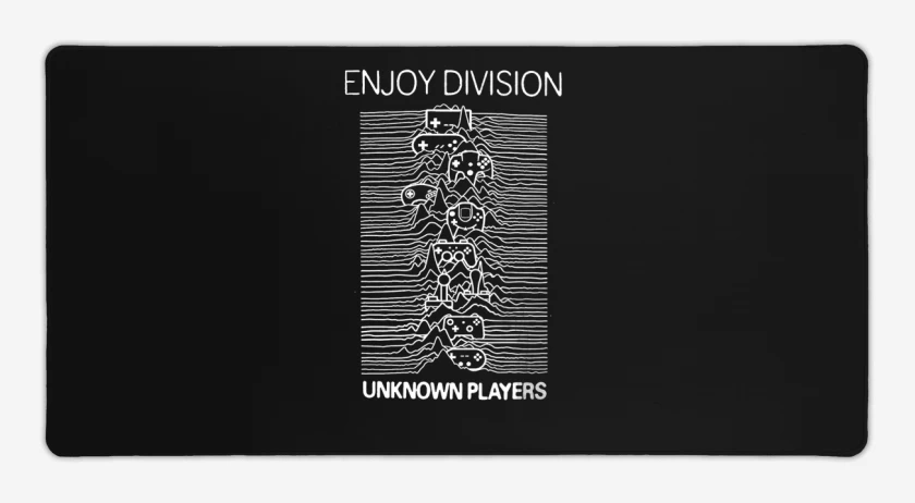 Mouse pad Gamer Negro de Enjoy division