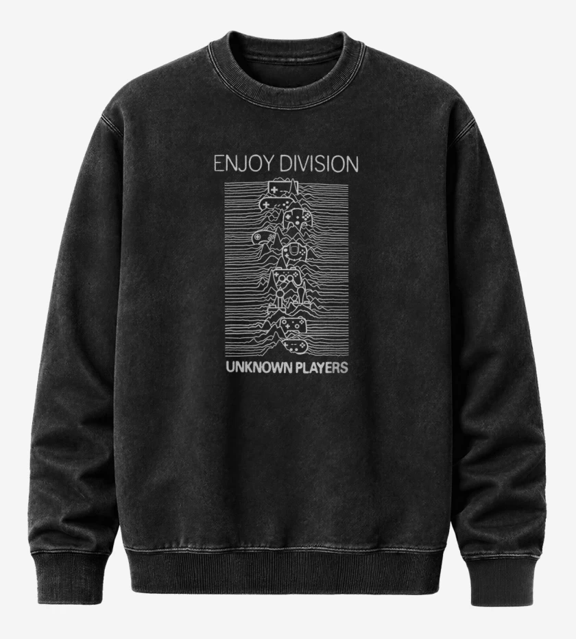 Poleron Polo Acid Wash Negro de Enjoy division