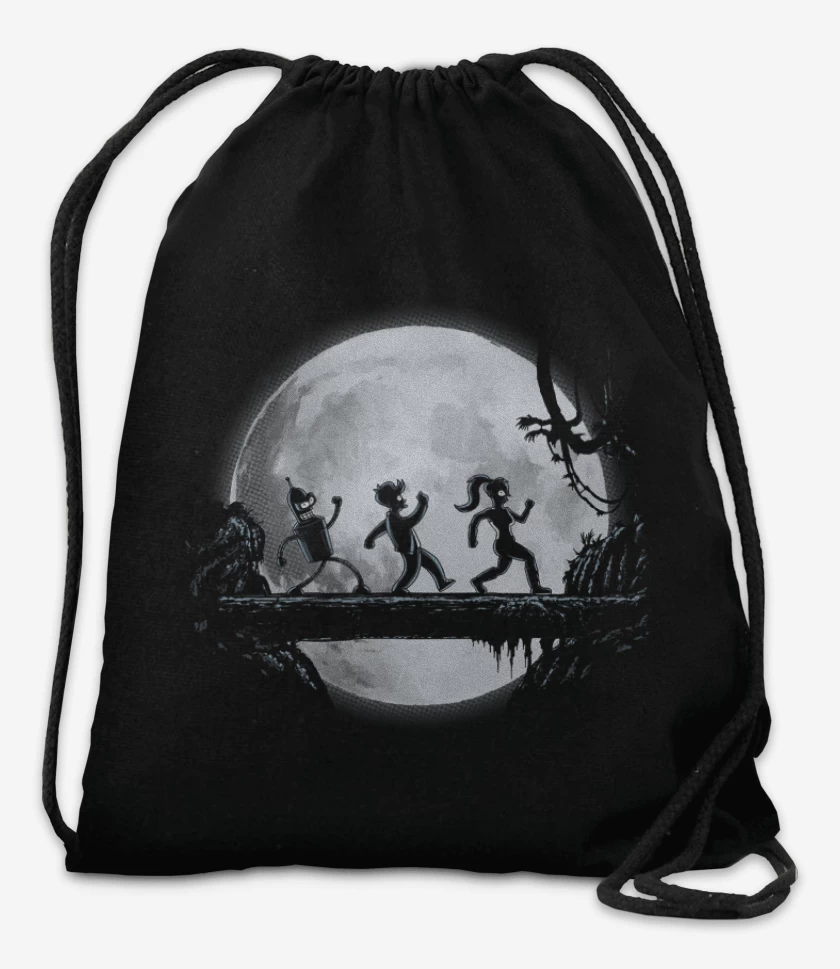 Mochila Negro de Futurama full color