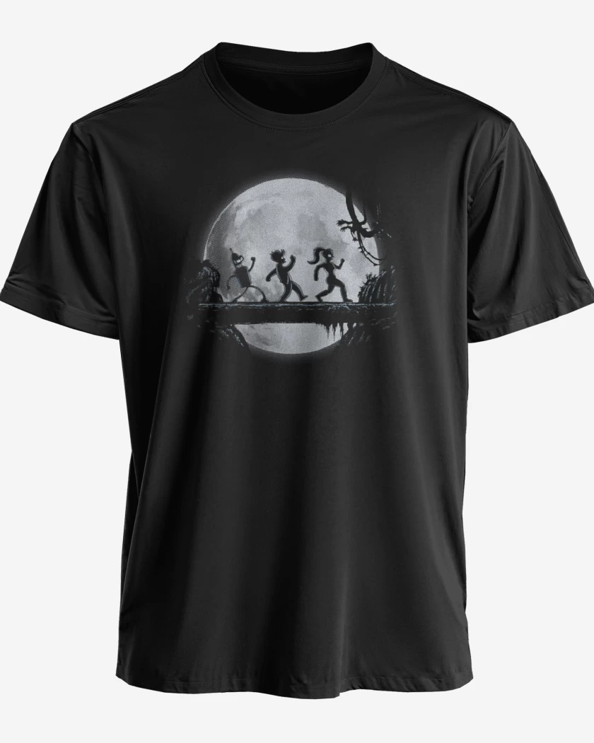 Polera premium Negro de Futurama full color