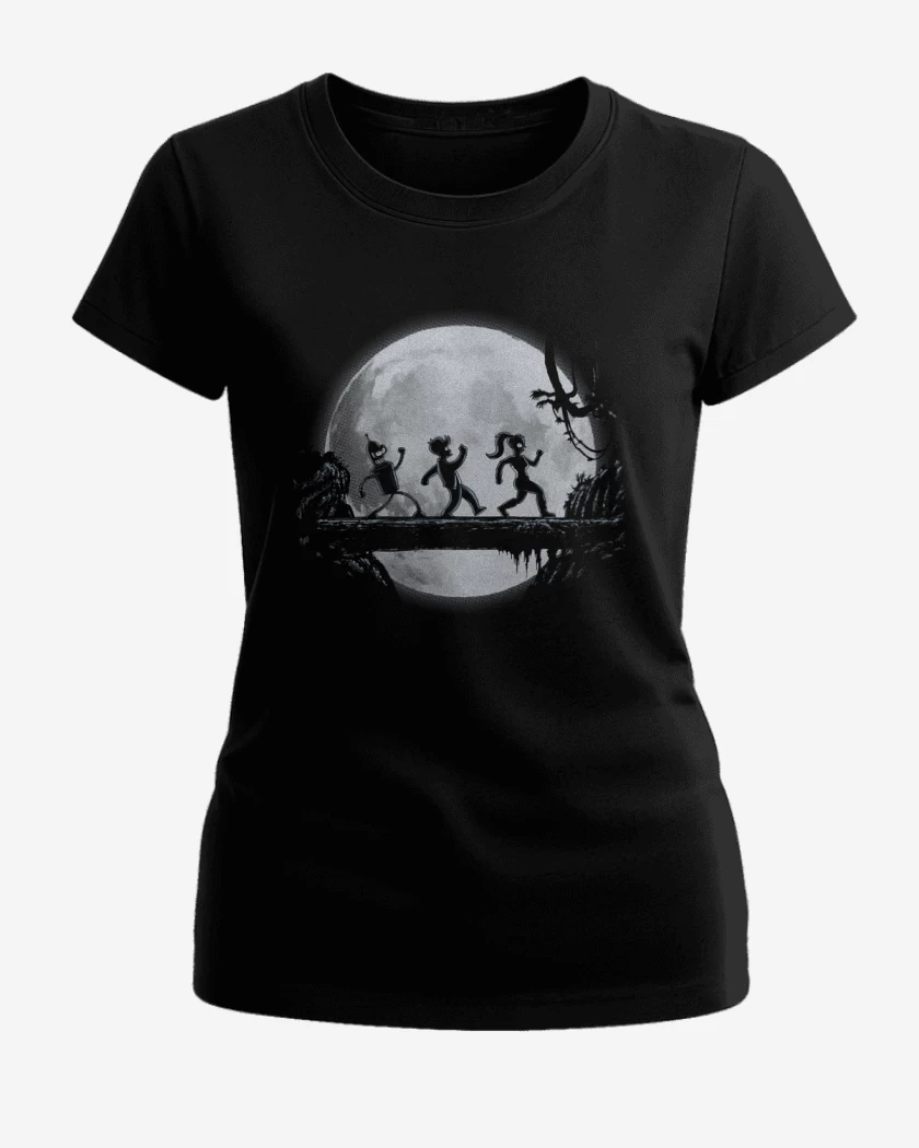 Polera de Mujer Negro de Futurama full color