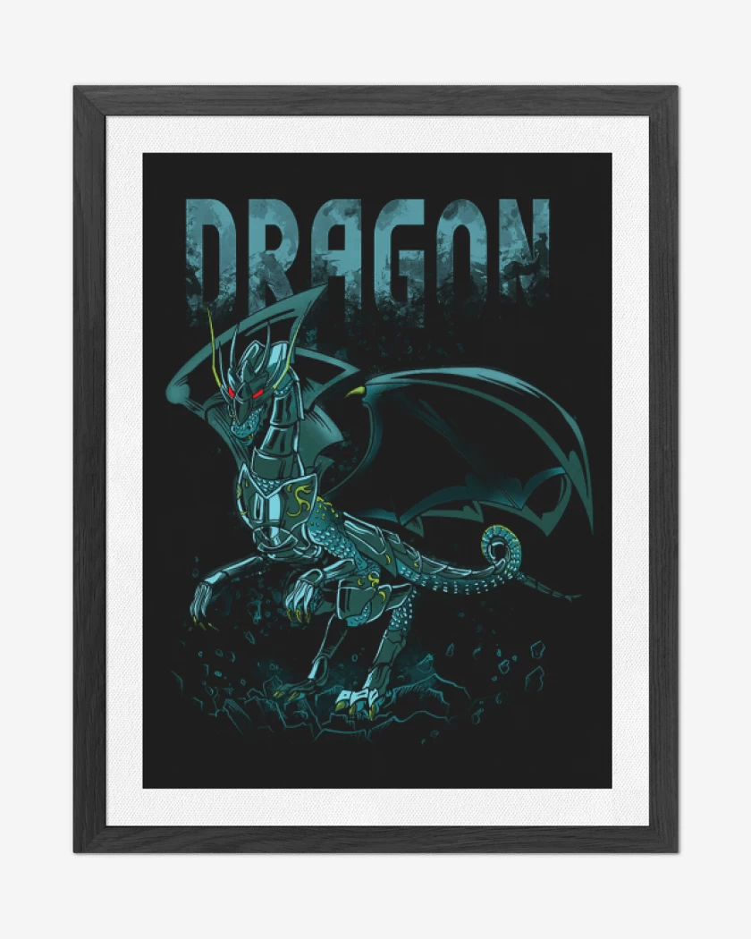 Cuadro decorativo Negro de Dragon